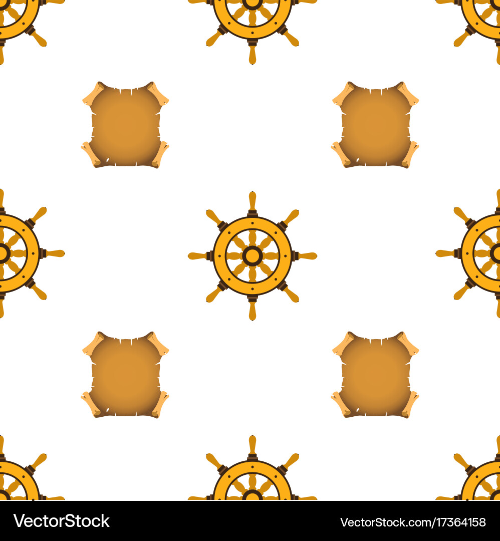 Seamless pattern with the image of a wooden Vector Image