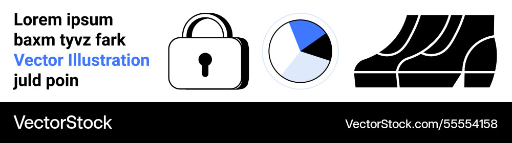 Secure data access with biometric authentication Secure data access with biometric authentication vector image