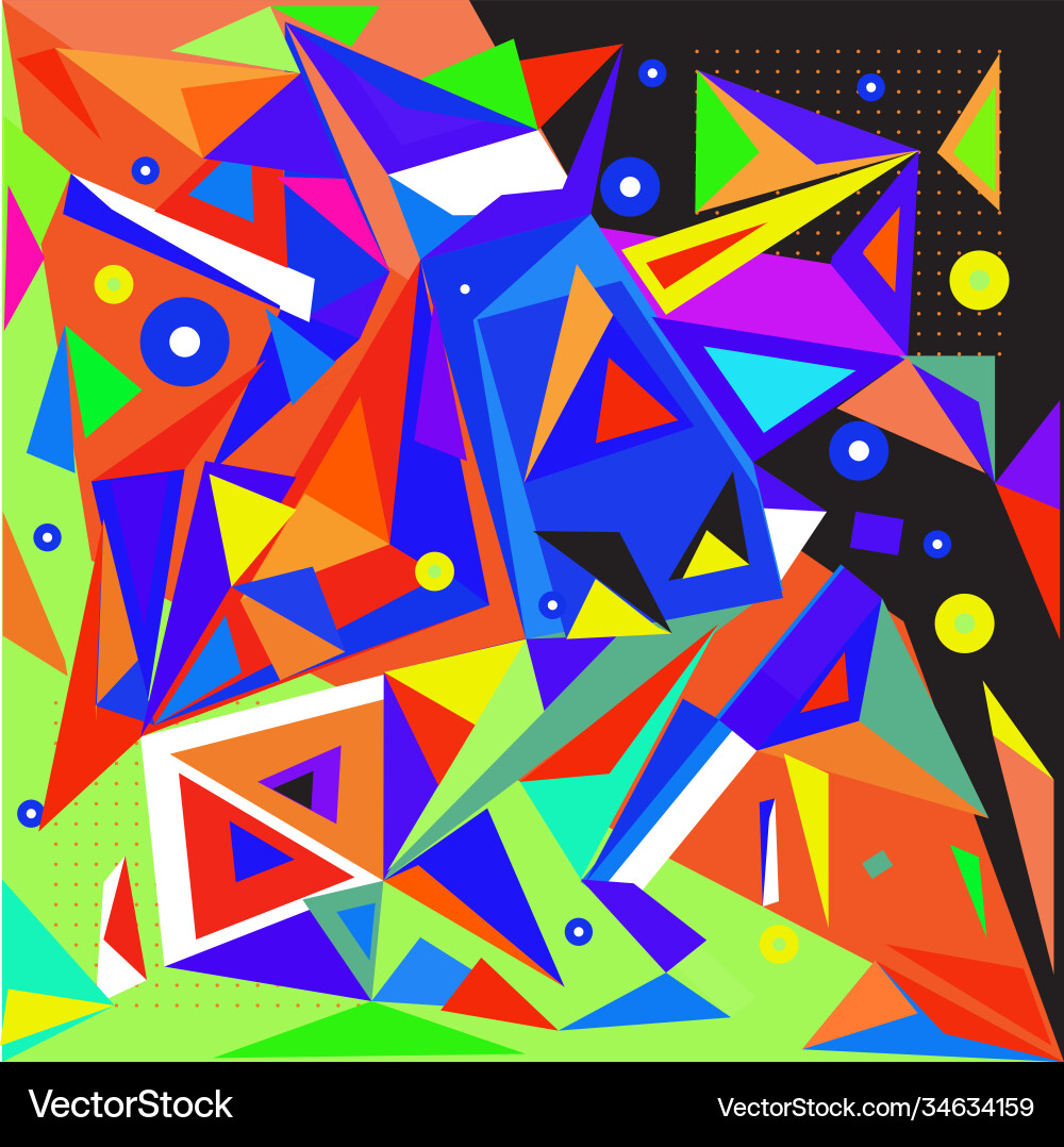 Abstract modern triangles background pattern vector image