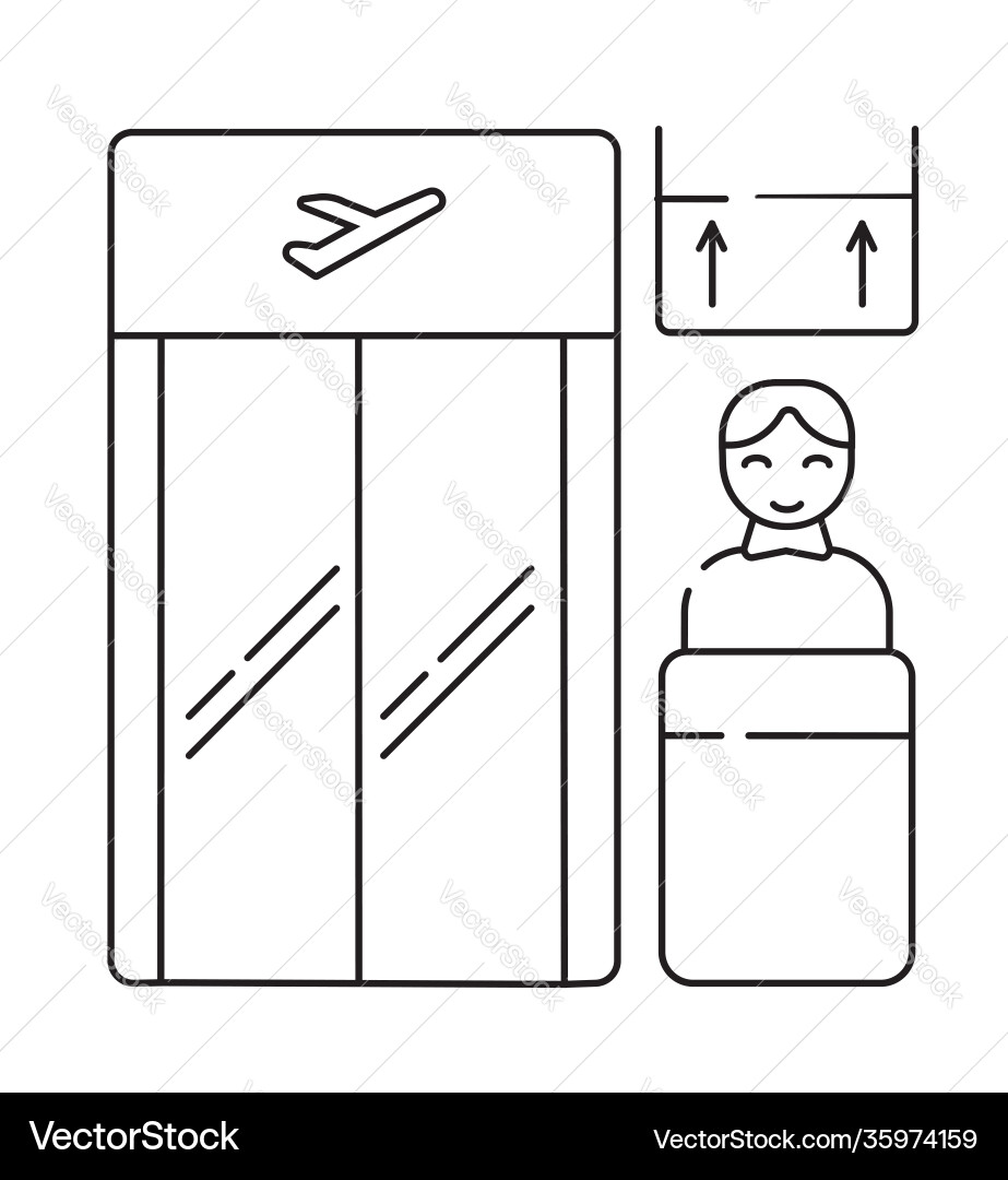 Boarding gate icon control handle Boarding gate icon control handle vector image