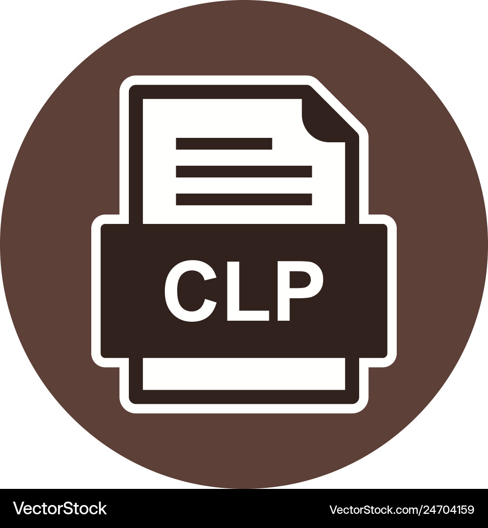 Clp file document icon Vector Image