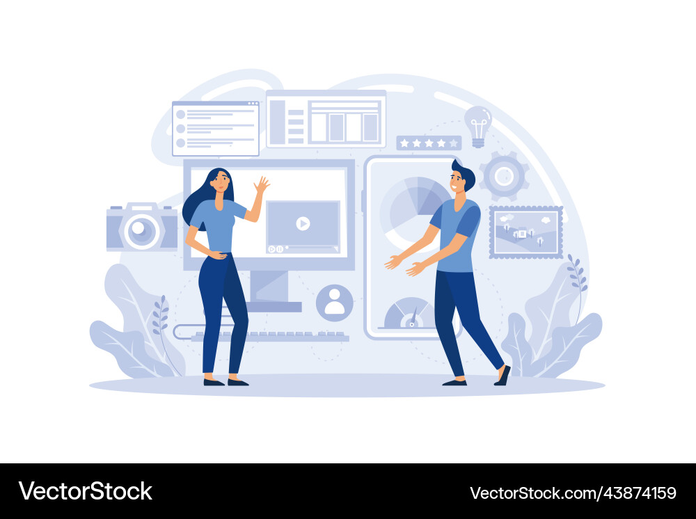 Design und Programmierung Banner Web Landing Seite Design und Programmierung Banner Web Landing Seite vektorbild