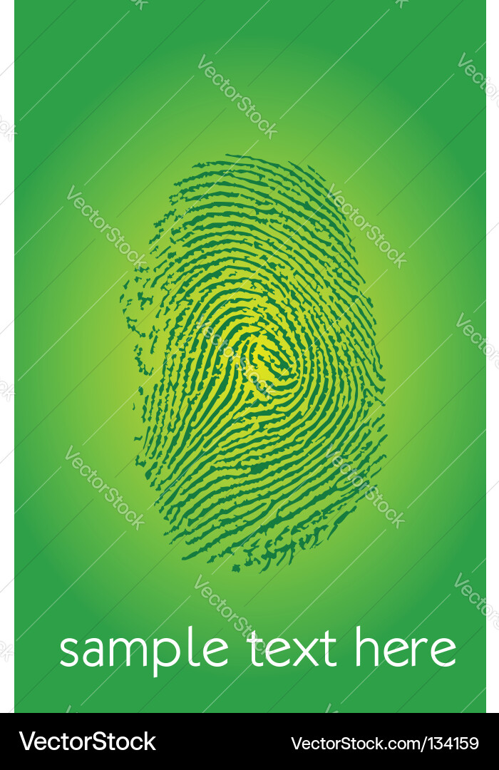 Fingerprint Scan vector image