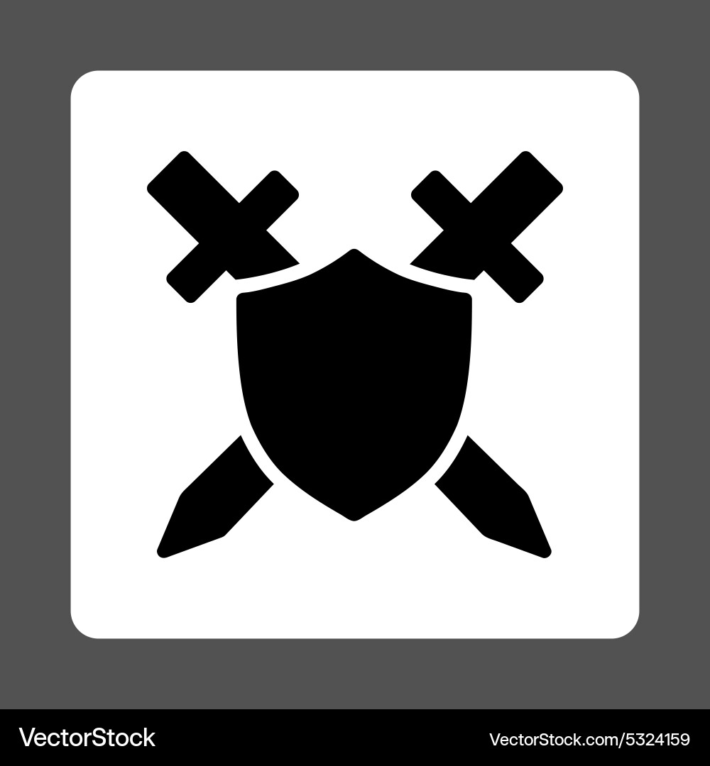 Guard icon from commerce buttons overcolor set Vector Image