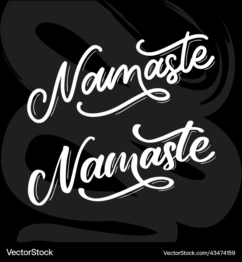 Lettering calligraphic poster with phrase Vector Image