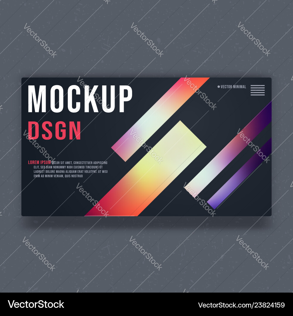 Mockup background template mock up minimal vector image