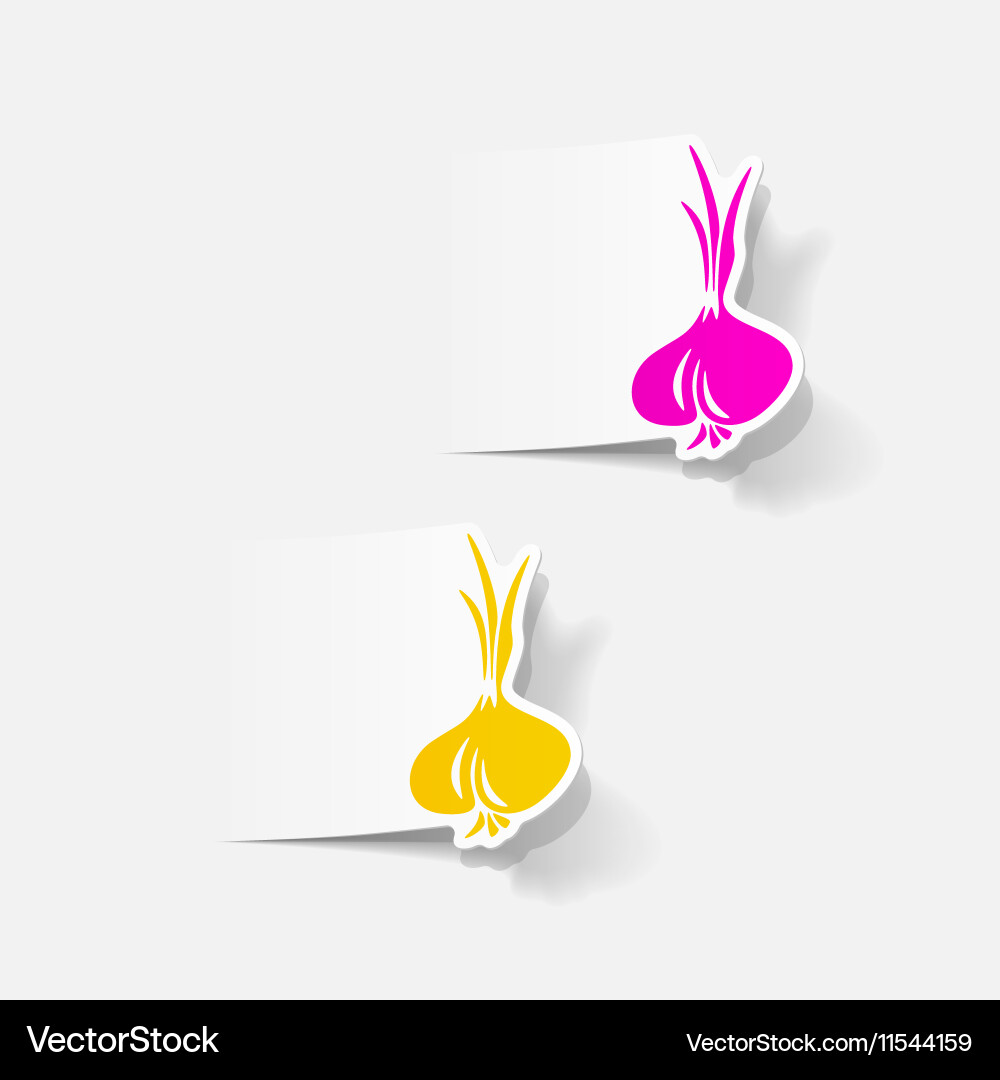 Realistic design element onion Vector Image