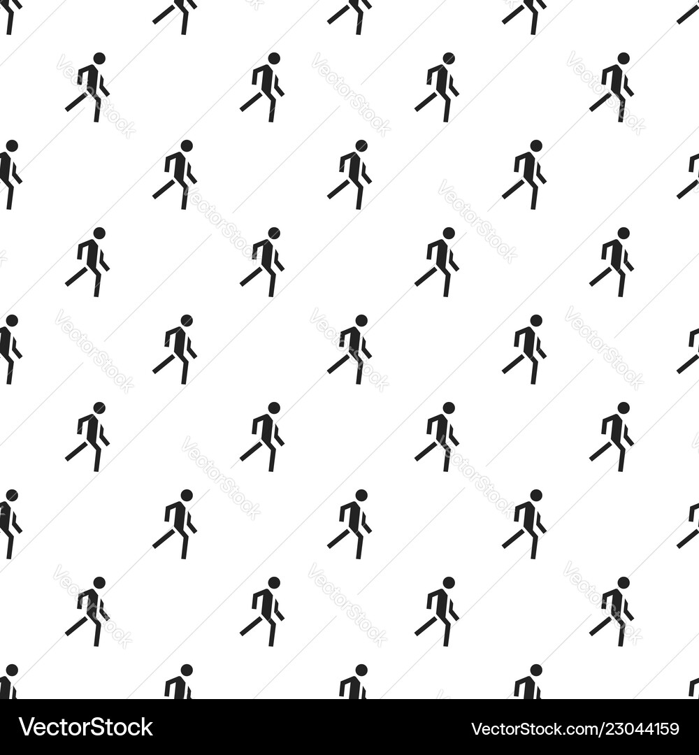 Running man pattern seamless Running man pattern seamless vector image