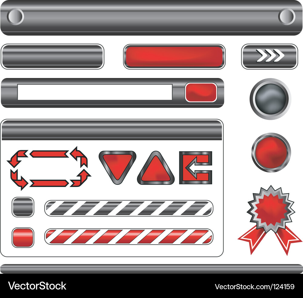 Web template elements vector image