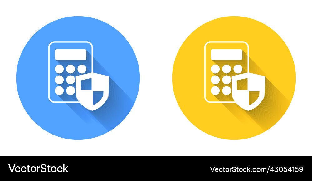 White security system control panel with display vector image