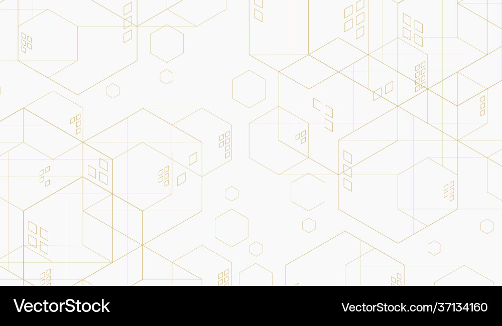 Abstract geometric hexagon lines minimalistic Abstract geometric hexagon lines minimalistic vector image