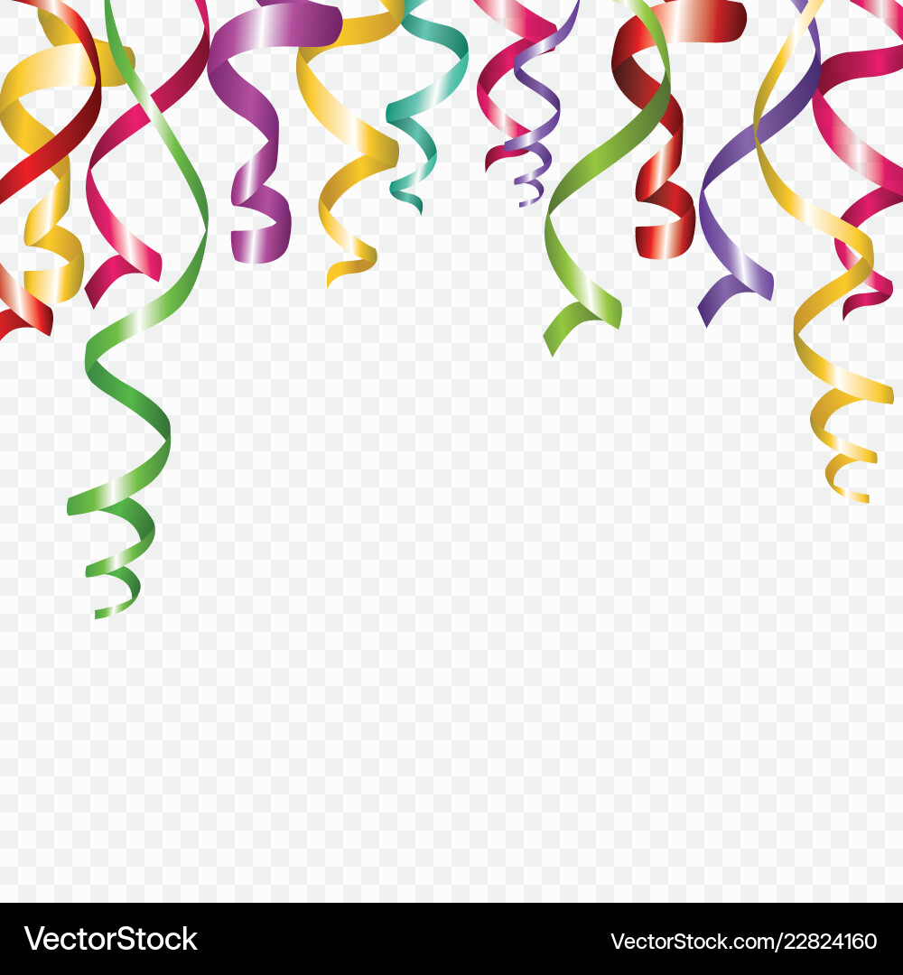 Colored confetti isolated on a cellular background Vector Image