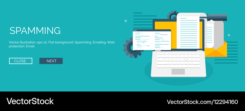 Flat background coding vector image