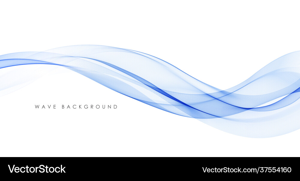 Flowing Abstract Wave Background Vector Image