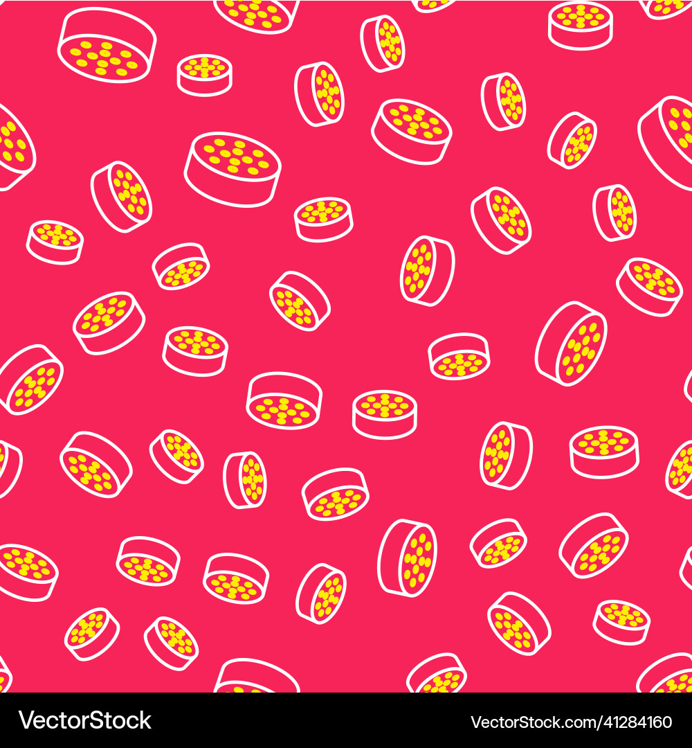 Line water sensor icon isolated seamless pattern Line water sensor icon isolated seamless pattern vector image