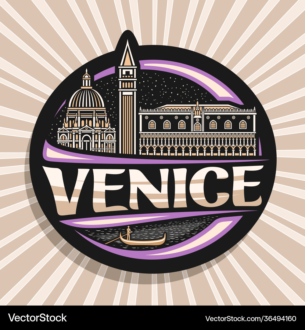 Logo for venice (36494160) – Royalty-Free Vector | VectorStock, image size:1000x1080