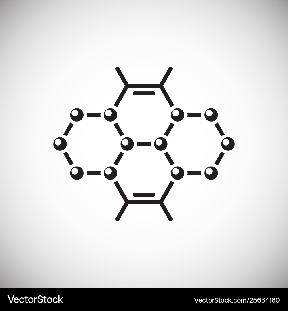Molecule icon on background for graphic and web Molecule icon on background for graphic and web vector image