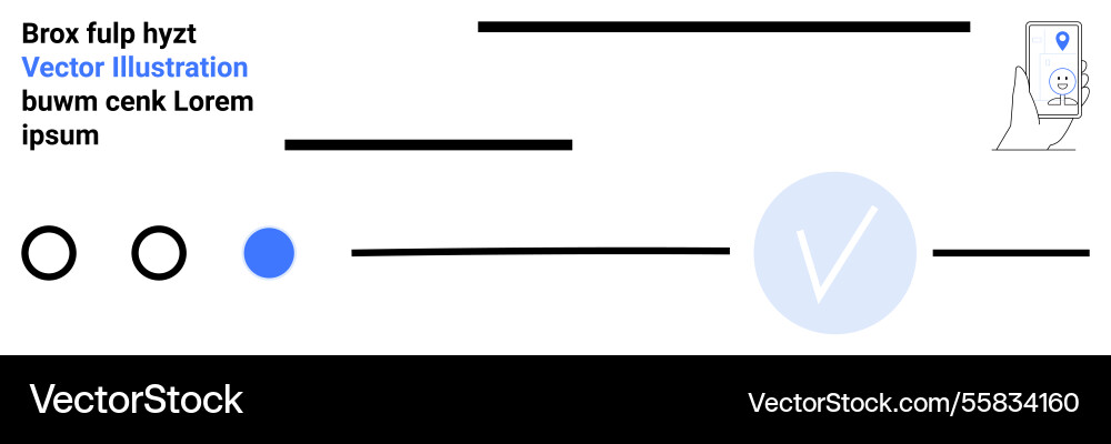 Navigation and checklist interface Navigation and checklist interface vector image