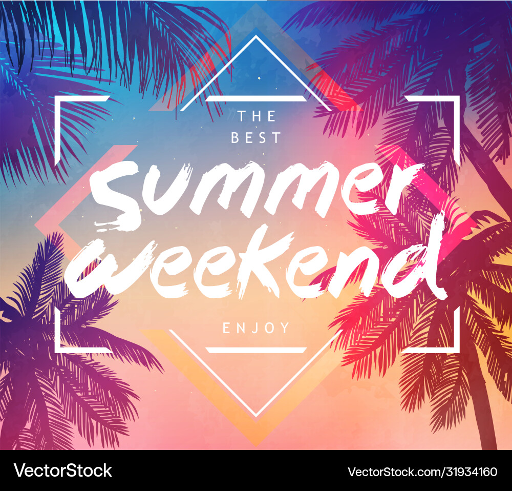 Sommer Inspirationskarte für Strand tropische Party Sommer Inspirationskarte für Strand tropische Party vektorbild