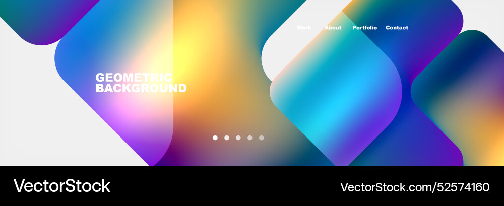Square internet web page design template Square internet web page design template Vector Image