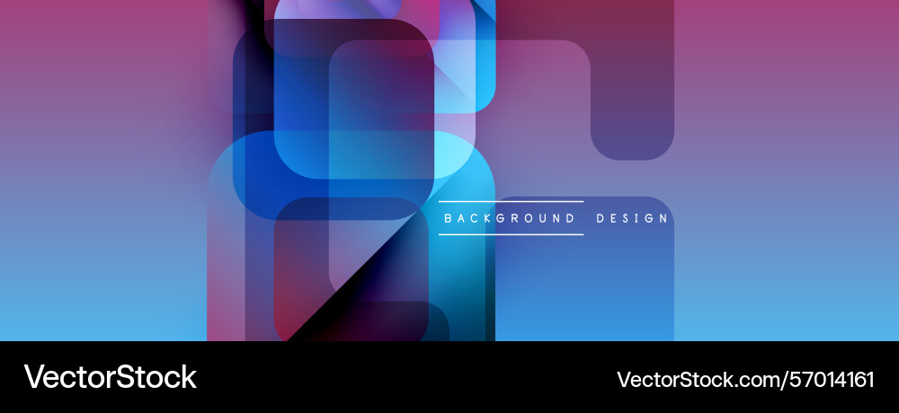 Abstract geometric shapes overlap creating Vector Image