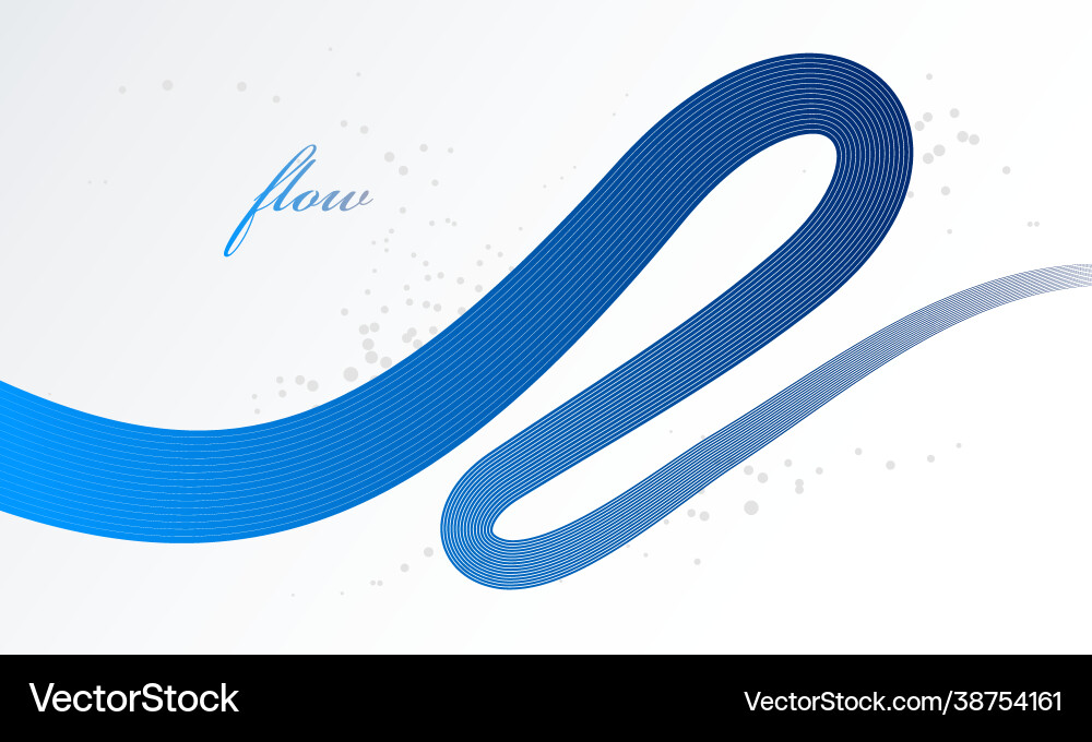 Abstract lines in 3d motion dimensional Abstract lines in 3d motion dimensional vector image