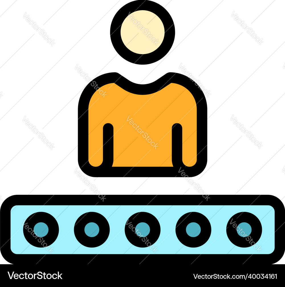 Access personal data icon color outline Access personal data icon color outline vector image