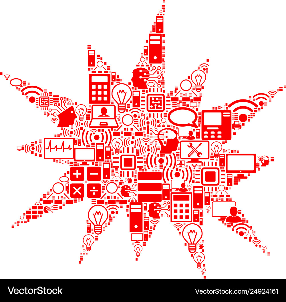Bang composition icon for bigdata and computing Bang composition icon for bigdata and computing vector image
