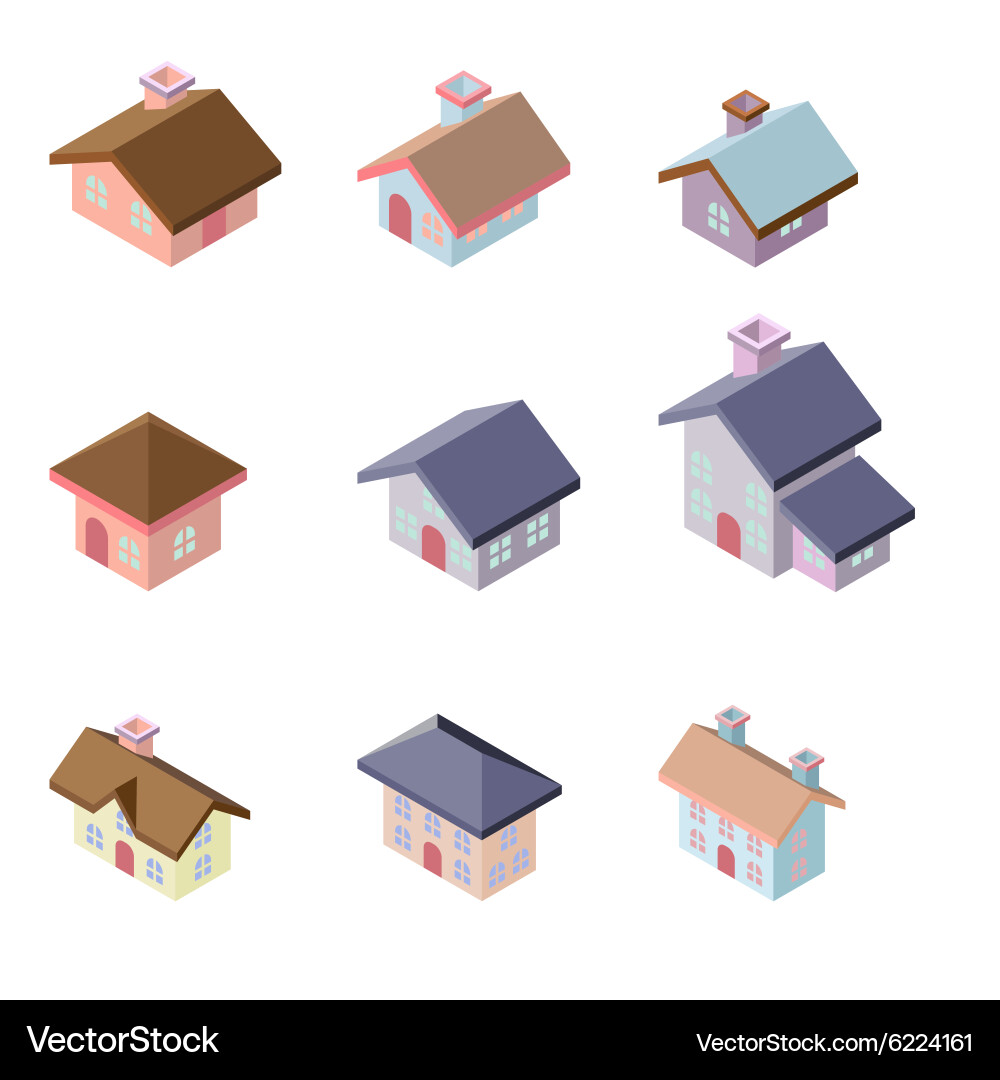Building 3d isometric Royalty Free Vector Image