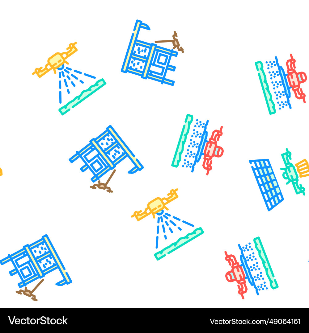 Drone use technology seamless pattern vector image