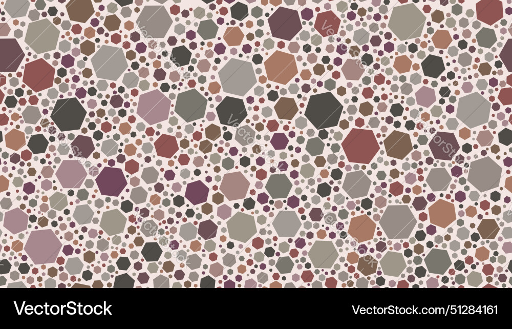 Hexagon honeycomb terrazzo marble stone tile floor Hexagon honeycomb terrazzo marble stone tile floor vector image