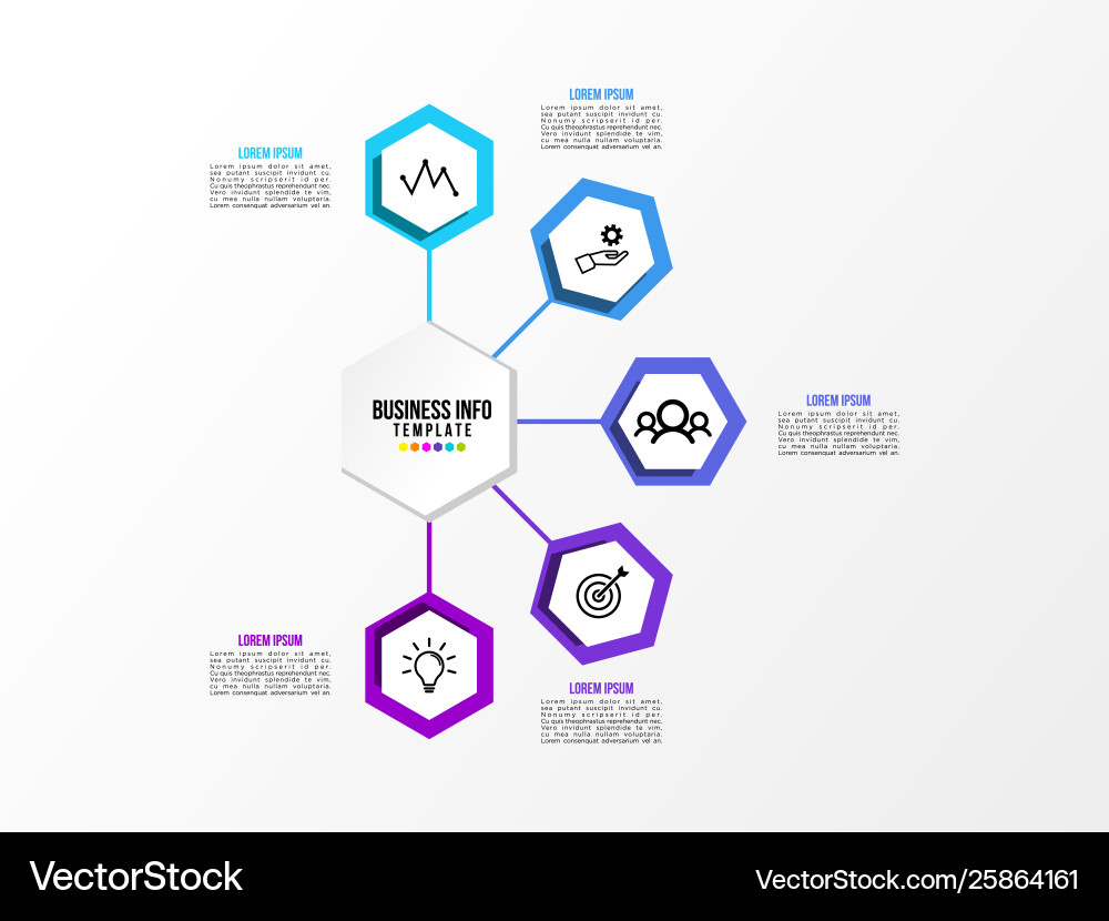 Infographic design template with options steps Infographic design template with options steps vector image