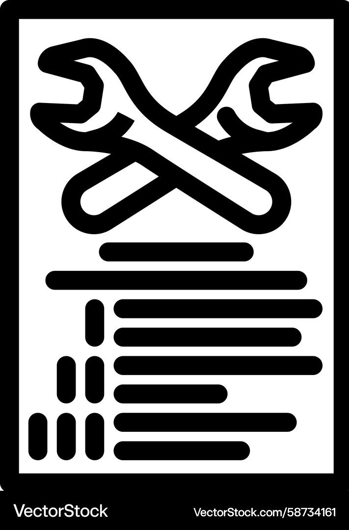 Installation Line Icon - Setup Vector Image