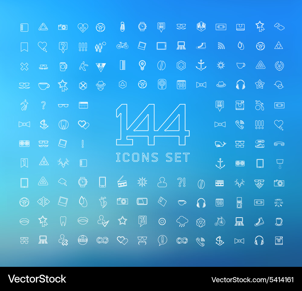 Modern thin line icons for web and mobile Vector Image