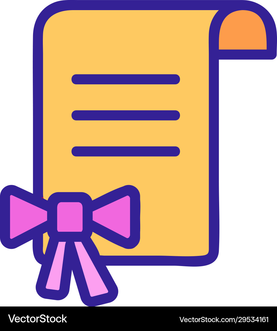 Parchment paper scroll icon isolated Vector Image