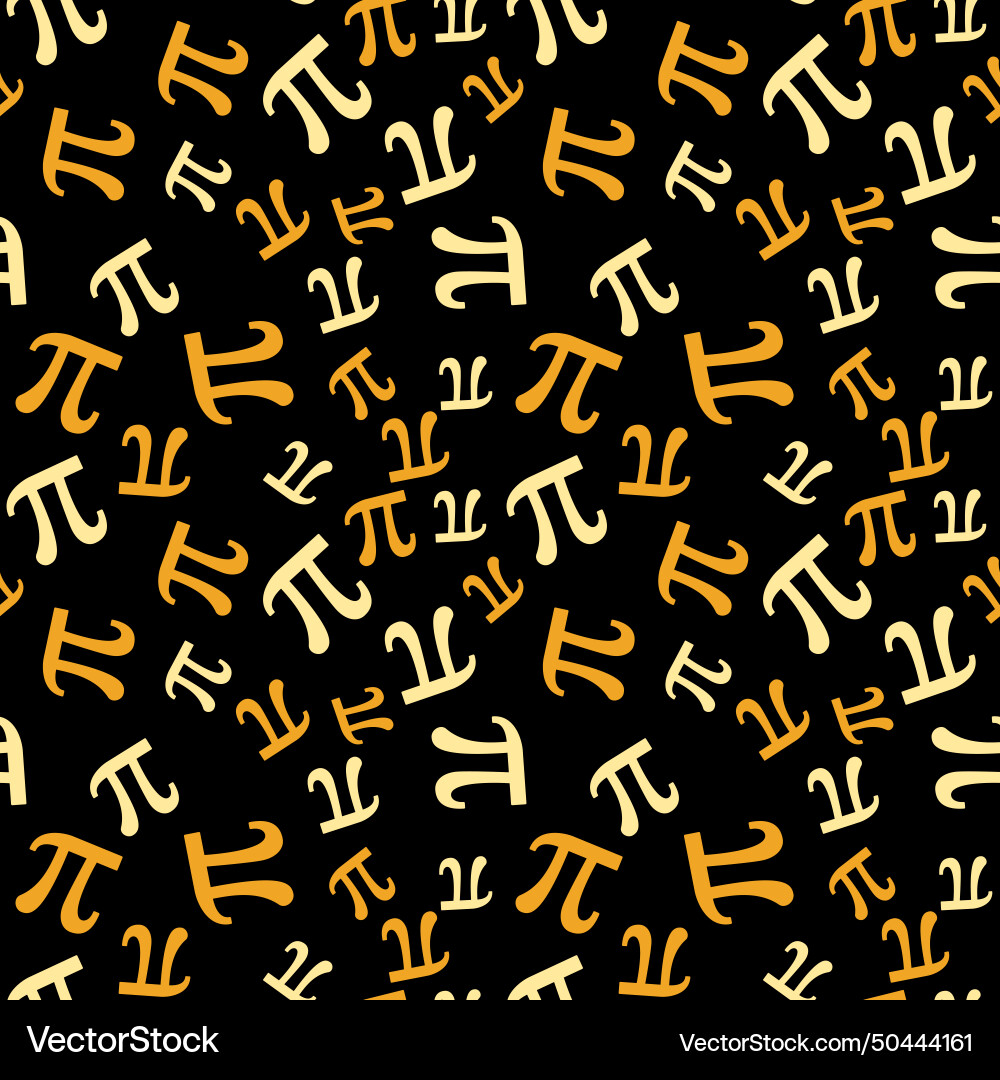 Pi Day Mathematics Pattern vector image