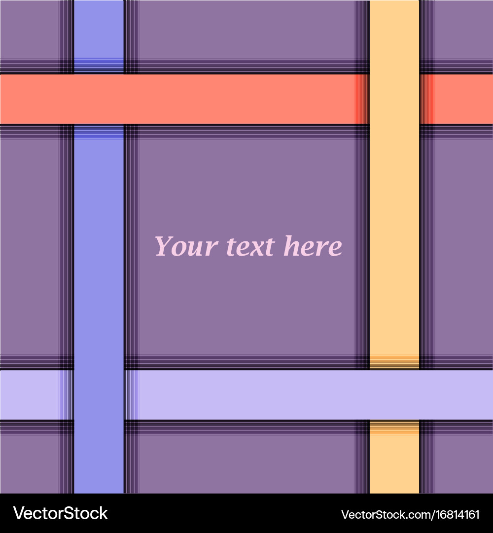 Purple abstract background with colorful lines Vector Image