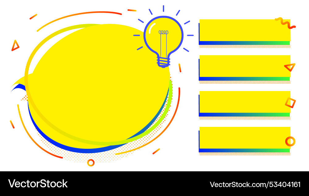 Quiz game menu template colorful style Vector Image