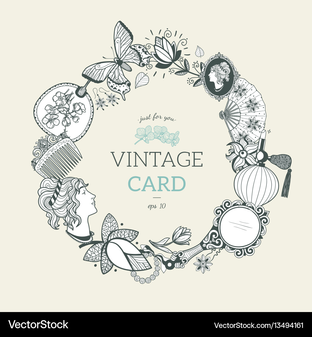 Sketch objects composition Vector Image
