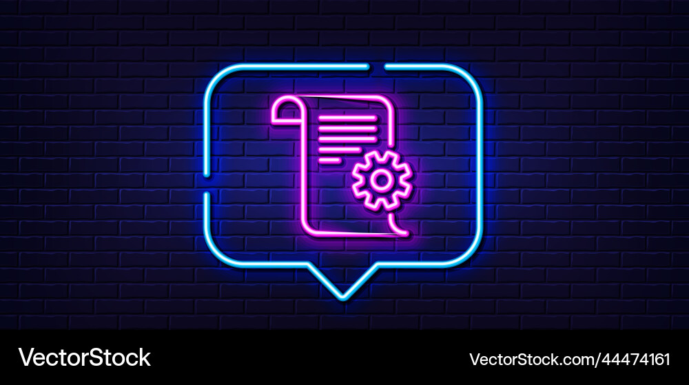 Technical documentation line icon instruction Technical documentation line icon instruction vector image