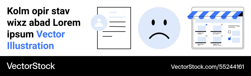 User profile verification with document User profile verification with document vector image