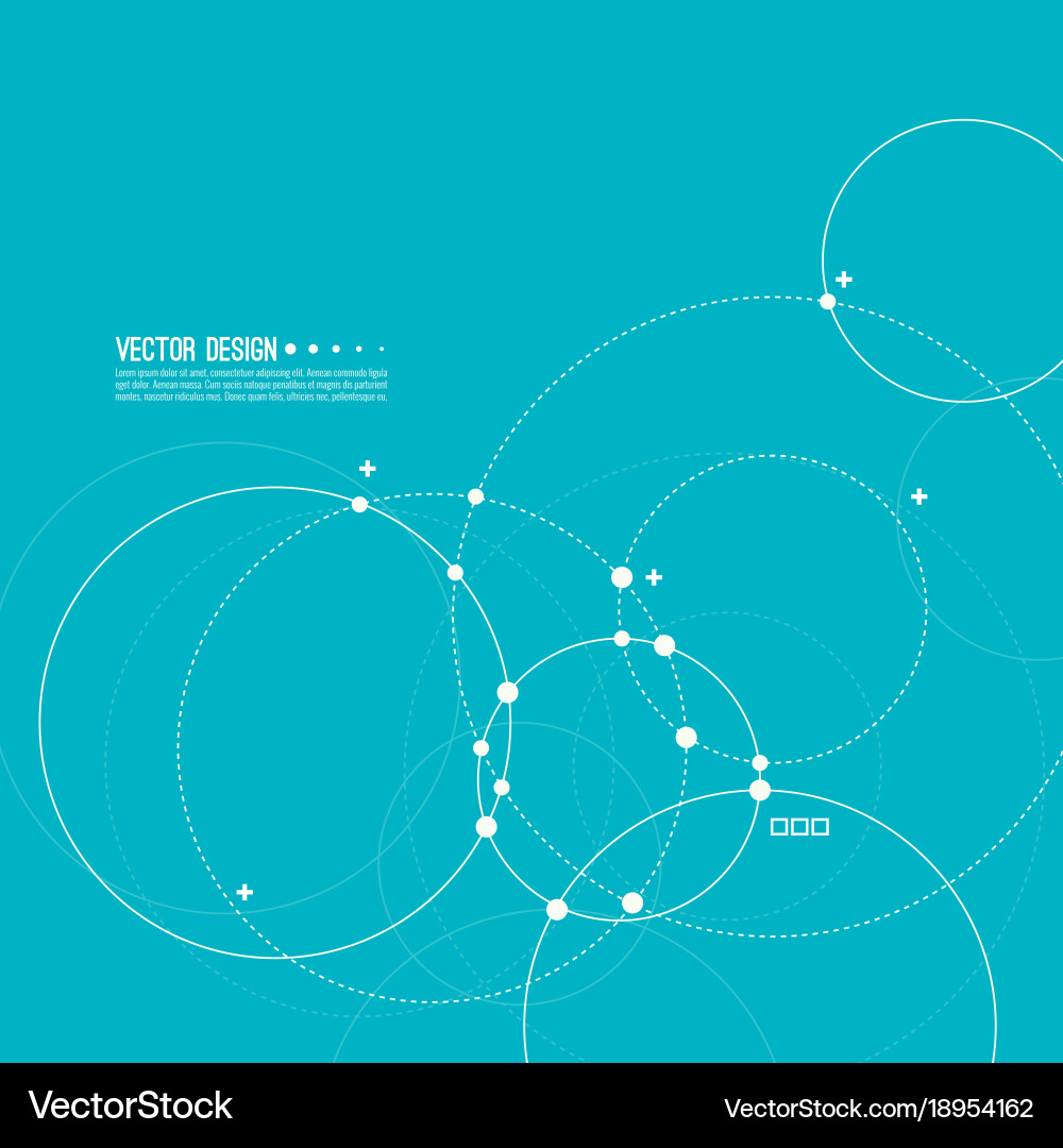 Complex Network Background vector image