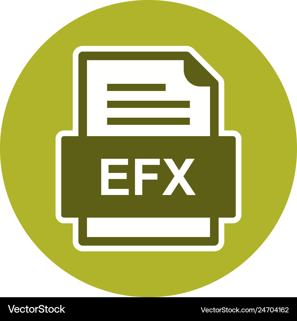 Efx file document icon Vector Image