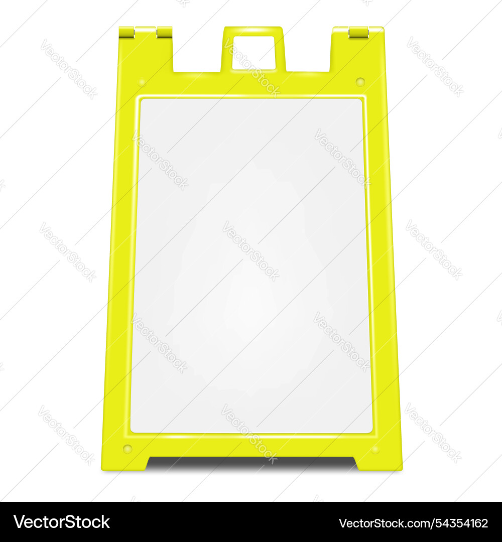 Sandwich board with handle front view color Sandwich board with handle front view color vector image