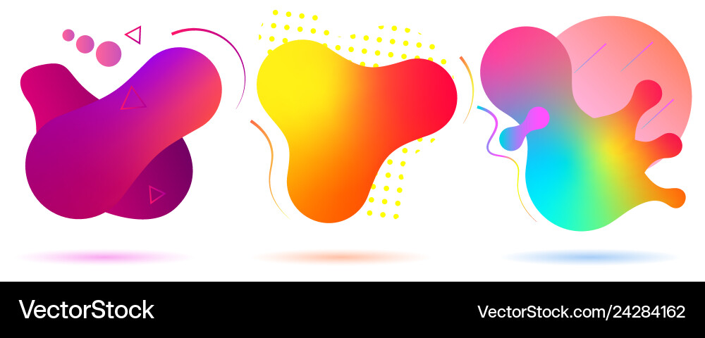 Set of colorful gradient Set of colorful gradient vector image