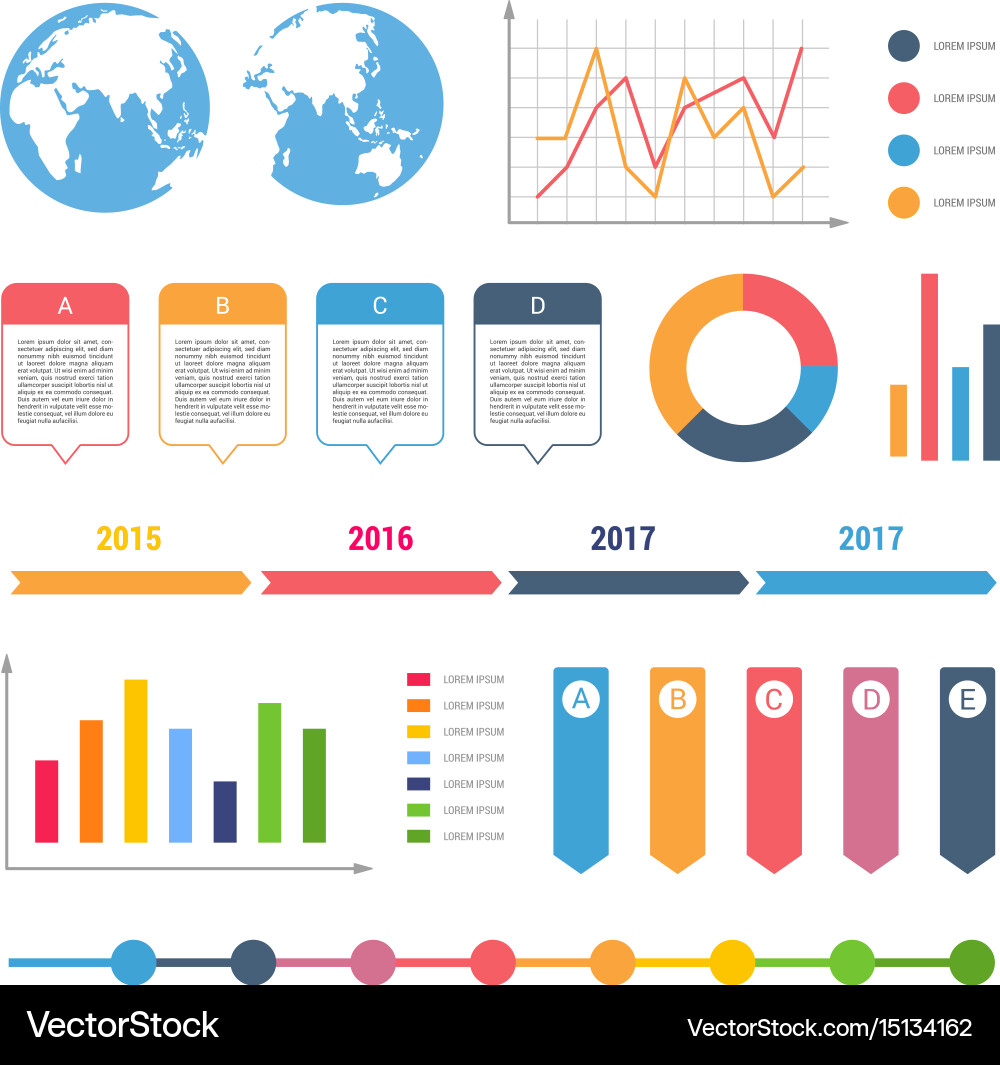 Workflow Timeline Chart vector image