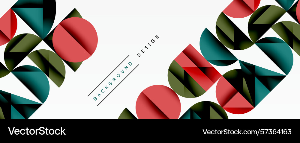 Abstract geometric pattern circles triangles Abstract geometric pattern circles triangles vector image