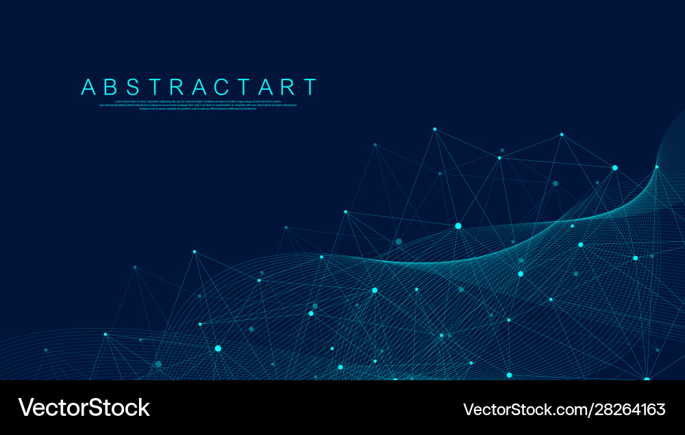 Big Data Network Connection vector image