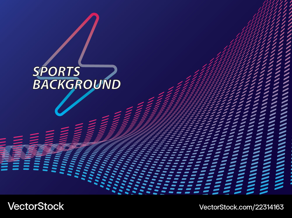 Bright abstract background with a dynamic waves vector image