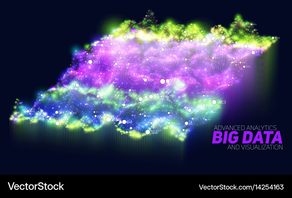 Complex Data Network vector image